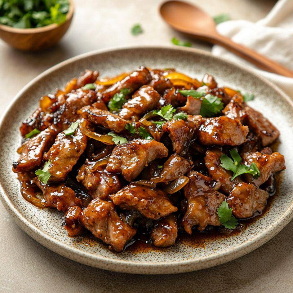 Karamellisiertes Schweinefleisch - Rezepte Smartcook Infinity Autostir | Tefal
