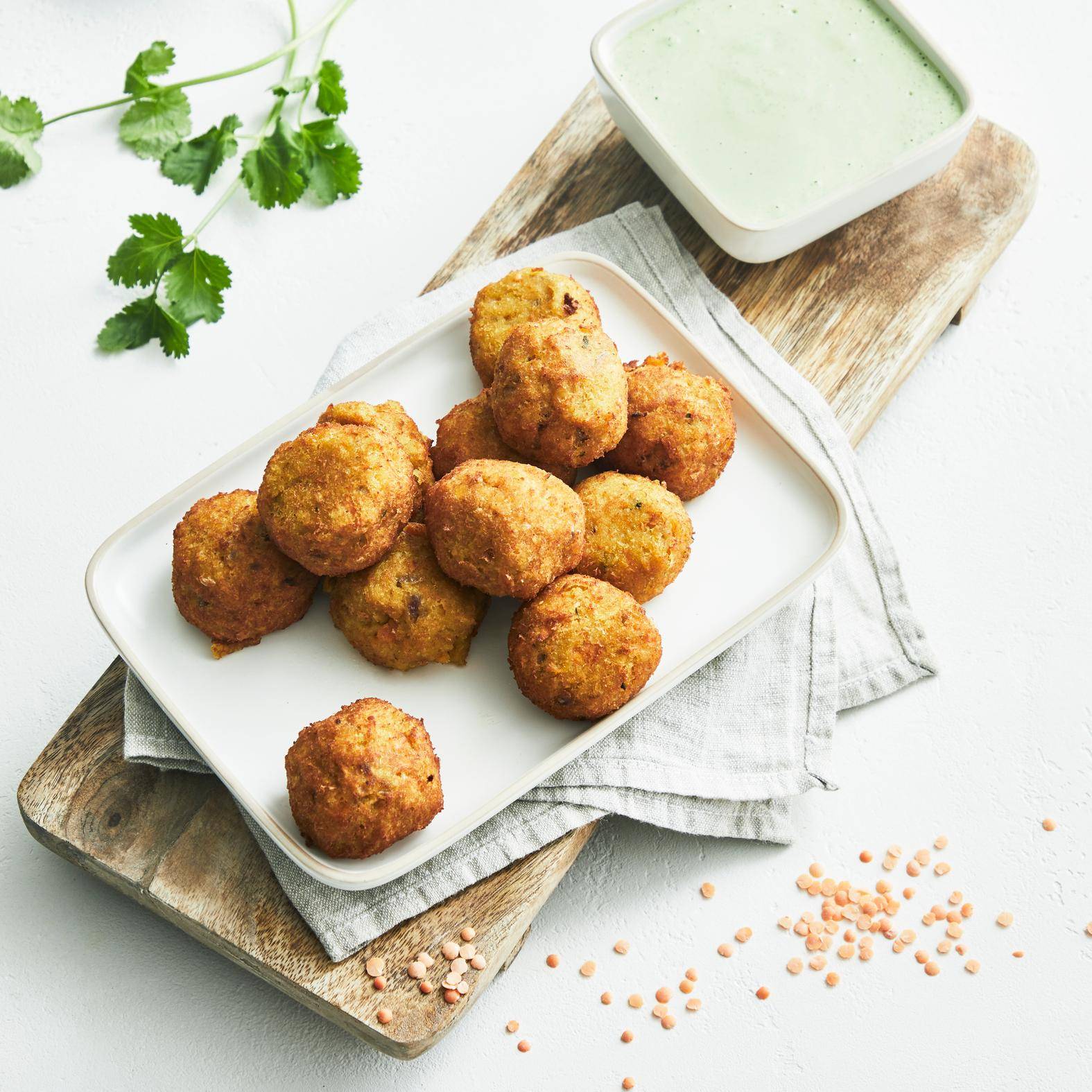 Glutenfreie Falafel aus roten Linsen - Rezepte Perfectmix + | Tefal