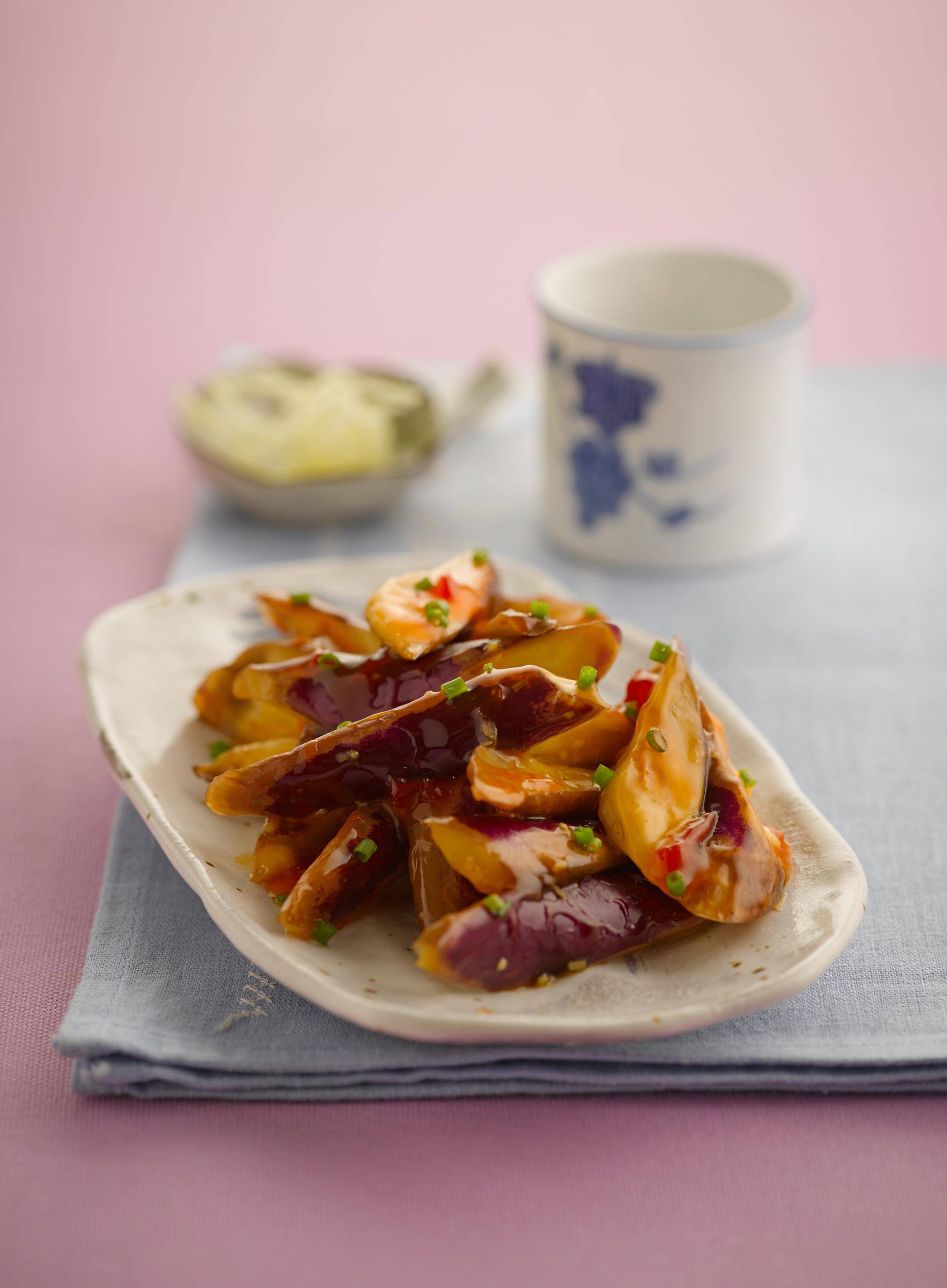Gerührte Auberginen mit Chilisauce - Rezepte Actifry Genius | Tefal