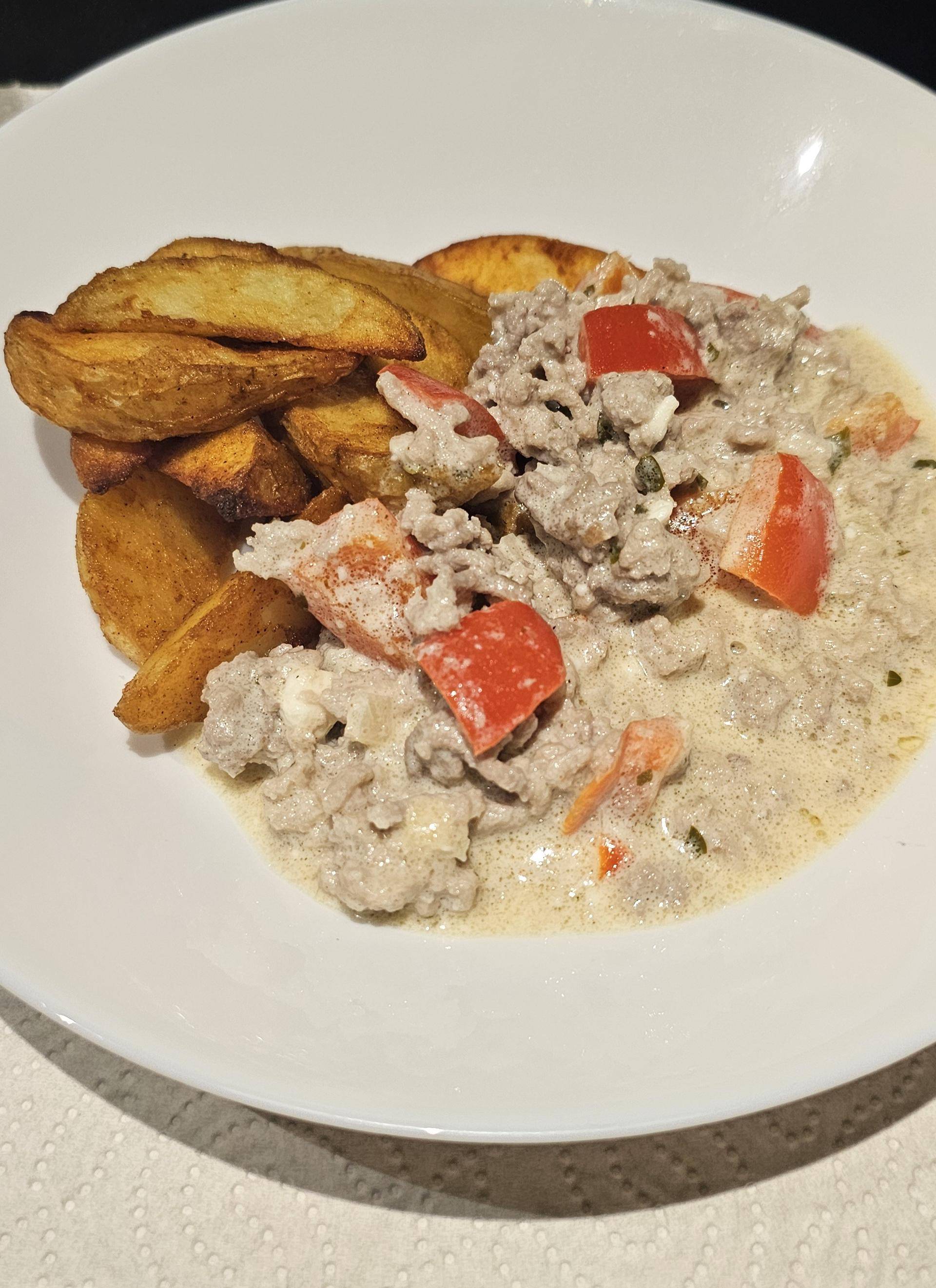 Paprika-Hackpfanne mit Feta - Rezepte Turbo Cuisine & Fry | Tefal