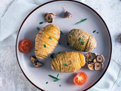 Vegane Hasselback-Kartoffeln - Rezepte Easy Fry Mega | Tefal