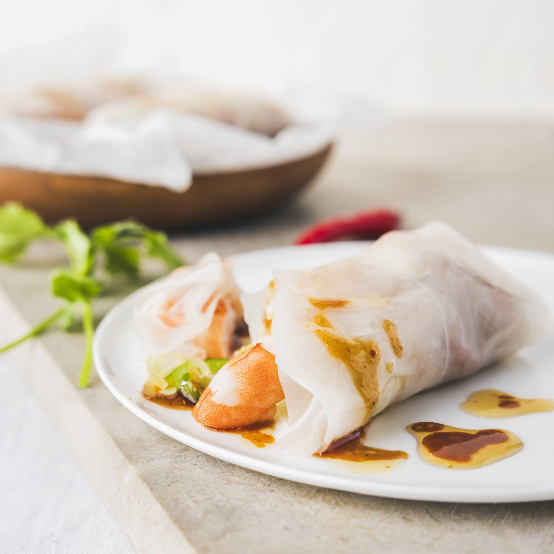 Vietnamesische Garnelen-Frühlingsrollen - Rezepte Smartcook Infinity Autostir | Tefal