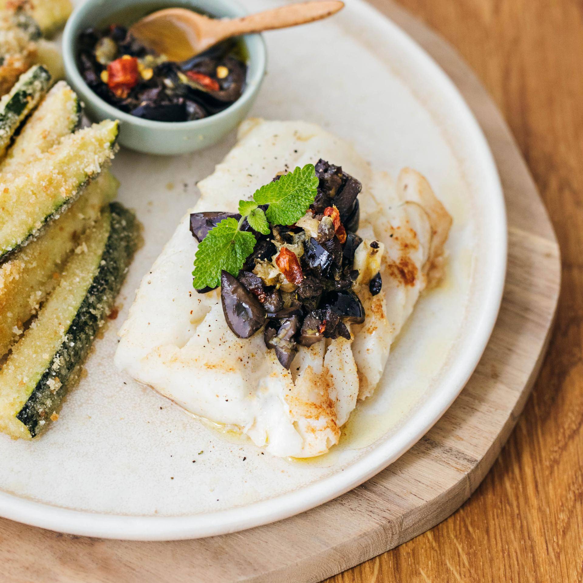 Kabeljau nach mediterraner Art - Rezepte Dual EasyFry&Grill | Tefal