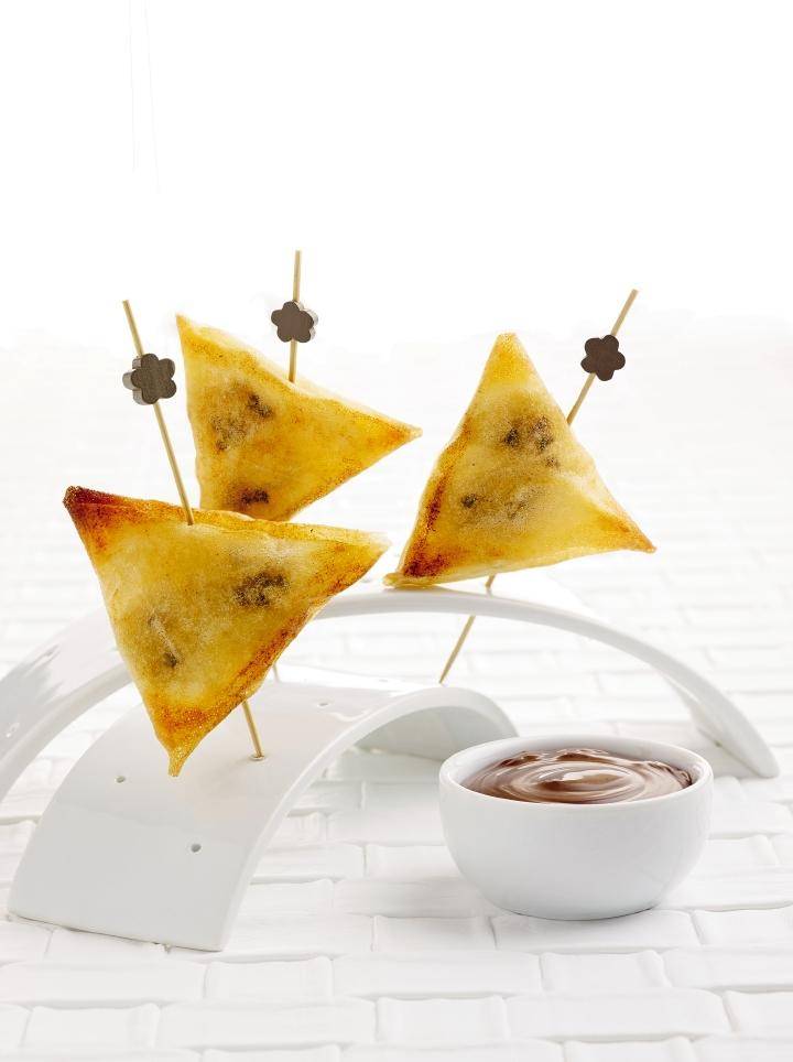 Samosas mit Schokolade und Bananen - Rezepte Actifry Genius XL | Tefal