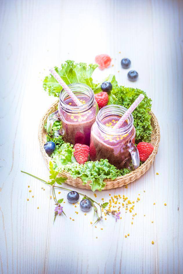 *Kale, blueberry, raspberry and banana smoothie - Rezepte Blend up | Tefal