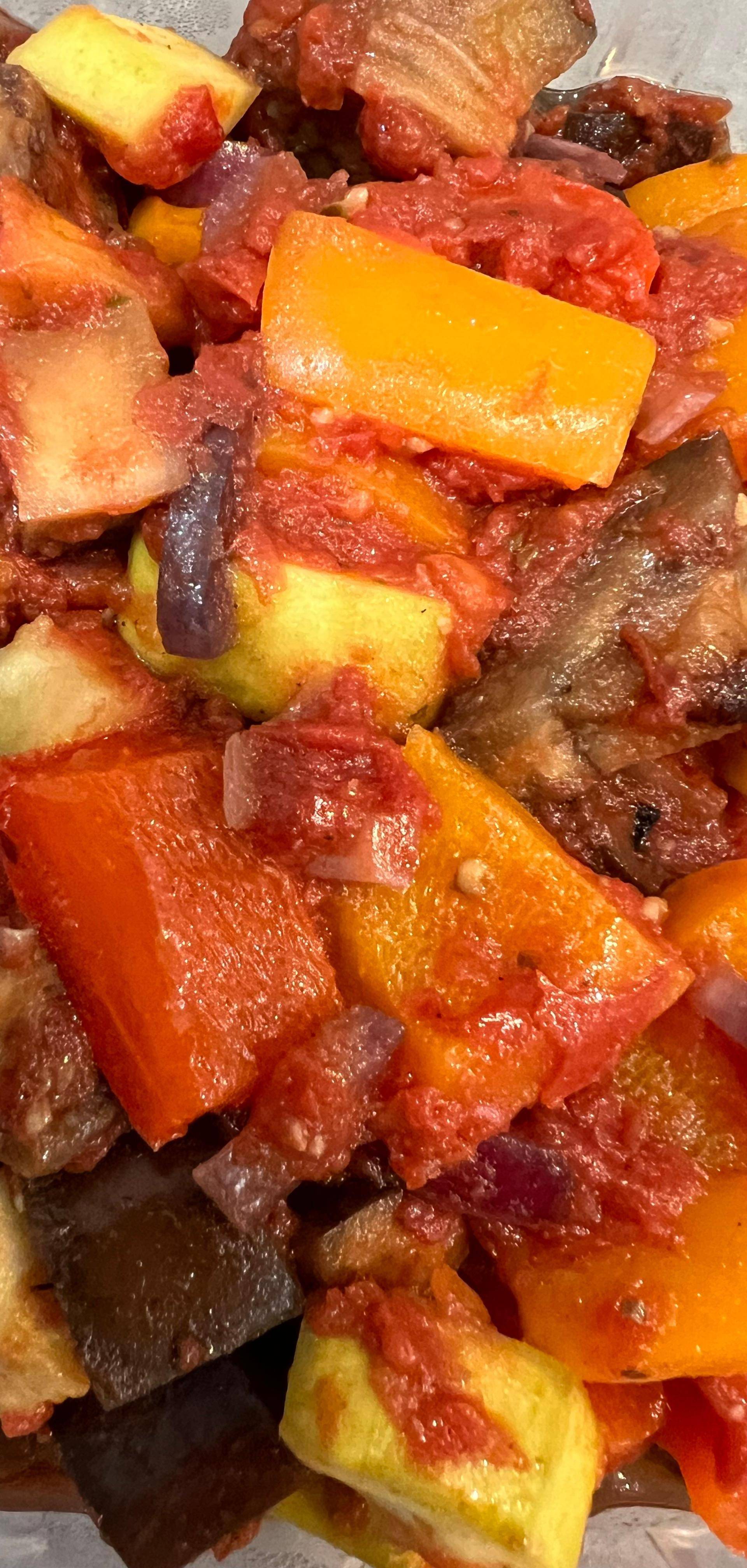 Zucchini-Tomaten-Pfanne - Rezepte Actifry Genius XL | Tefal