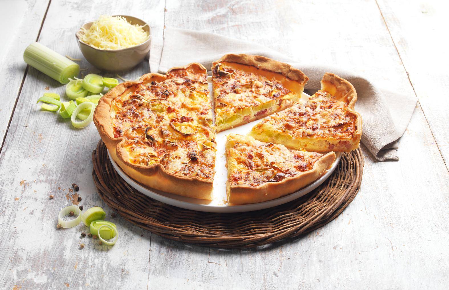 Quiche mit cremigem Lauch und Curry - Rezepte Kitchen Machines Touch/Touch + | Tefal