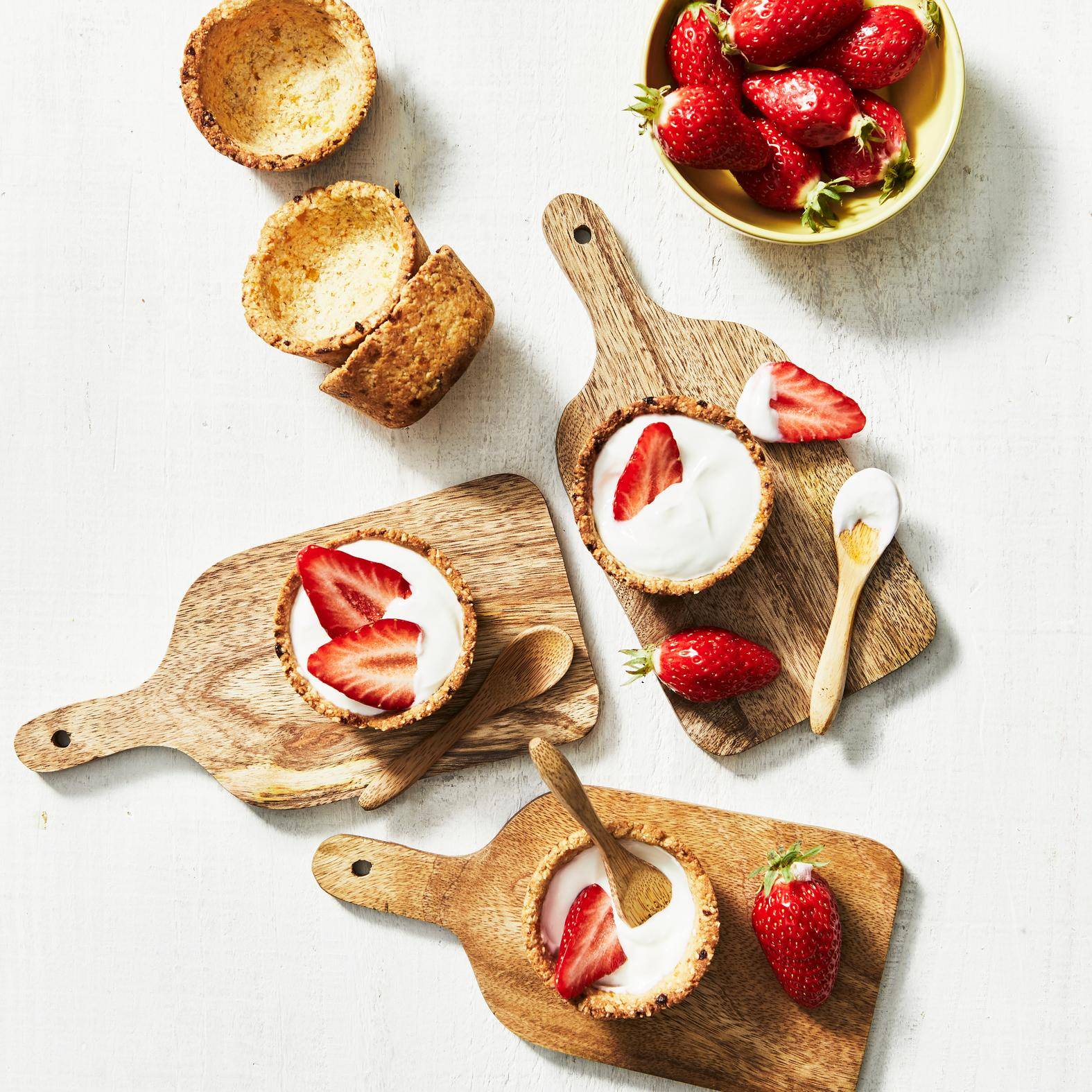 Erdbeertörtchen nach Granola-Art - Rezepte Cake Factory Délices | Tefal