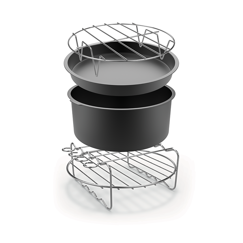 Easy Fry Grill & Steam im Set mit passendem Zubehör