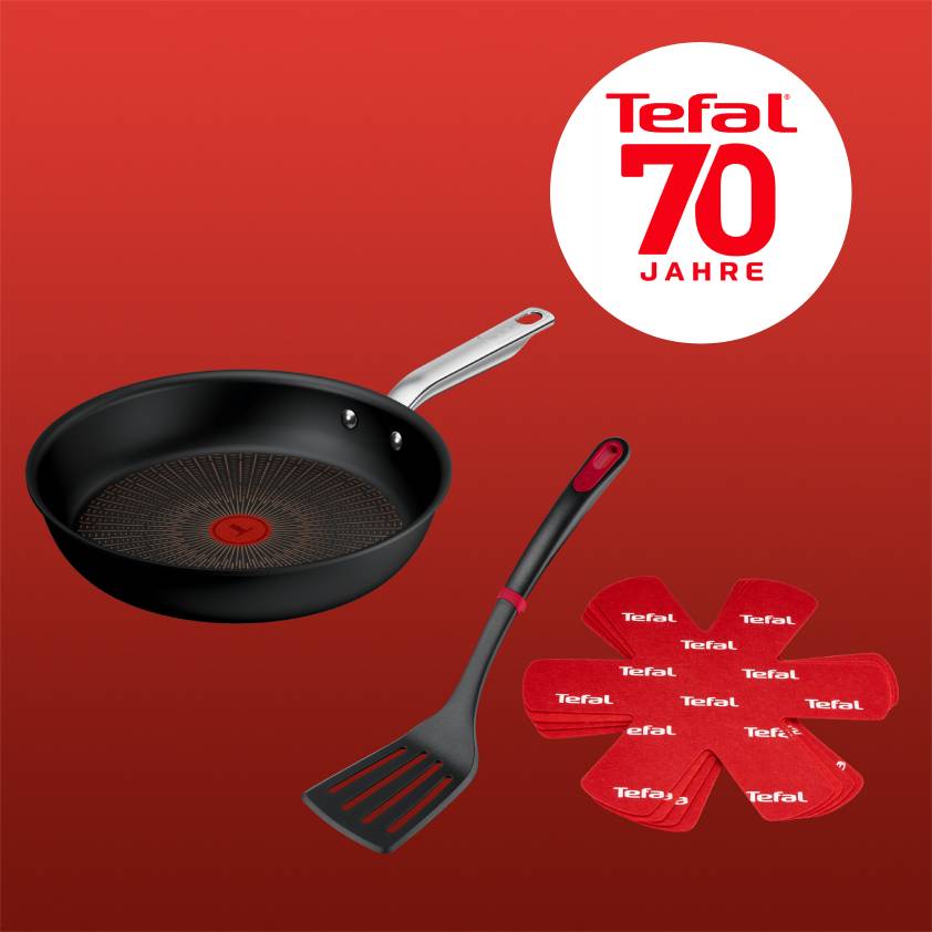Jubiläums-Bundle: Experience Unbreakable Pfanne inkl. Ingenio Pfannenwender & Filzschoner-Set
