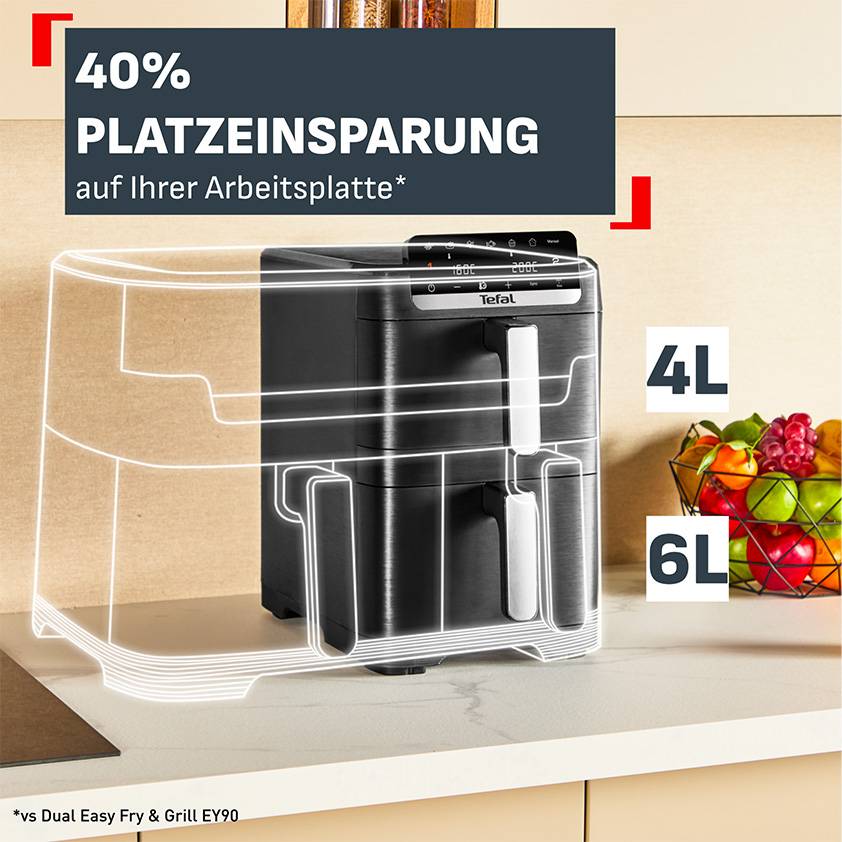 Easy Fry Crispy Stack im Set mit passendem Zubehör