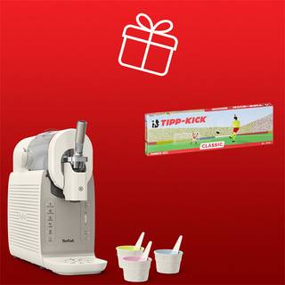 Deal: Freezi Eismaschine - Mit GRATIS Tipp-Kick Spiel im Wert von 44,90 € | Tefal